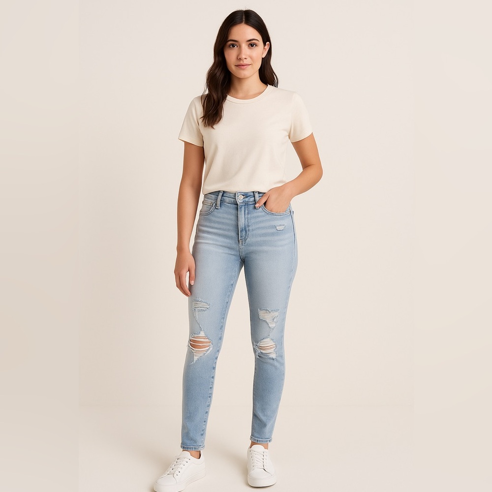 American Eagle The Dream Jean Distressed Skinny Jeans Women’s 0 Regular